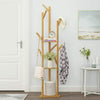 Heavy Duty Corner Coat Stands Rack Clothes Tree Umbrella Portable Hanger Shelf