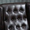 Wingback Recliner Armchair PU Leather Button Tufted Fireside Sofa Chair Home BN