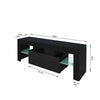 Modern TV Cabinet Sideboard Storage Cupboards 2 Drawers 1 Doors RGB LED Lights