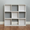 9 Cube Storage Unit White/Green Boxes Childrens/Kids Bedroom Toy Basket Shelves