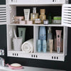 Modern Bathroom Shelf Cabinet Storage Two Doors Two Tiers Wall Home