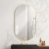 70cm Arched Mirror Industrial Wall Mount Vanity Makeup Bathroom Metal Gold Frame