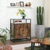 Vintage Sideboard, Storage Cabinet, Kitchen Cabinet with Glass Surface LSC013B01