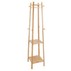 Wooden Clothes Rail Bedroom Coat Stand Home Shop Dress Hat Hanging Display Stand