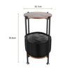 Bedside Table Cabinet Small Side Table Nightstand Storage Basket Organizer Stand