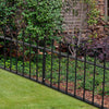 Garden Fence Panel 1830mm Gap Wrought Iron Spear/Ball Top Border Fencing Railing