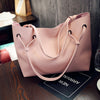 New Ladies Womens PU Leather Tote Shoulder Handbag Purse Shopper Clutch Bag