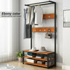 Hat and Coat Rack Stand Clothes Rail Shoe Storage Rack Hanger Hook Shelf 8 Hooks