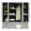 16 Cube Modular DIY Plastic Wardrobe Cupboard Cabinet Organizer Storage Shelves