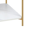 2 Tier Marble Simple Coffee Tea Table Modern Sofa Side End Table Living Room NEW