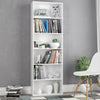 White Cube 6 Tier Wooden Bookcase Shelving Display Storage Shelf Unit Bookshelf