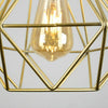 Metal Pendant Light Shade Ceiling Industrial Geometric Wire Cage Lampshade Lamp