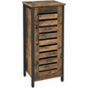 Industrial Style Wood/Steel Nightstand Bedside Table Bathroom Cabinet Shoe Rack