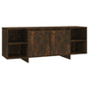 Rustic Large TV Cabinet Shelf TV Stand Shelves Doors Vintage Media Storage Unit