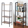 4 Tier Ladder Shelves Display Cabinet Bookshelf Unit Home Living Room Furniture