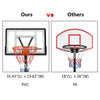 Large 2.1M-3M Height Basketball Hoop Adjustable Backboard Rim Portable Fitness