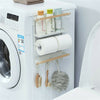Kitchen Organiser Rack Fridge Magnetic Paper Towel Holder With Hooks Multi use