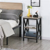 3 Tier Side Table, Bedside Table,Coffee Snack Table for Living Room/Bedroom,G