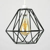 Metal Pendant Light Shade Ceiling Industrial Geometric Wire Cage Lampshade Lamp