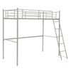 3.5FT Single Metal Loft Bed Frame High Sleeper Bunk Bed Study Desk Cabin Bed