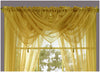 Plain Tasselled Voile Swags All Colours-Net Curtains Voile Swag Valance Pelmet