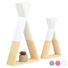 Set of 2 Teepee Wall Shelves Colourful Childrens Kids Bedroom Shelving