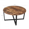 Round Industrial Coffee Table Vintage Retro Style Side End Furniture Iron Legs