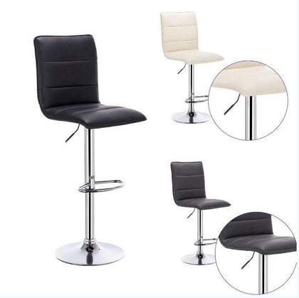 1xBar Stool bar chairs lounge chair leather+ Metall with Backrest gray pink