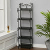 5 Tier High Kitchen Bathroom Bookshelf Storage Unit Shelf Organiser Plant Stand