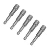 5Pcs 8 mm Magnetic Tech Screw Driver Tek Bit Drill Nut Setter Roofing Cladding