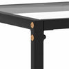 Slim Hallway Console Table Glass Metal Narrow Modern Side Sofa Industrial Stand