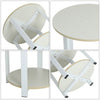 Bedside Table Cabinet Small Side End Table Nightstand Storage Shelf Organizer