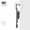 26-50" Fixed TV Wall Mount Bracket with Ultra Slim Design & Spirit Level UK KT