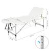 Mondeer 2/3 Folding Portable Lightweight Massage Table Salon Beauty Tattoo Couch