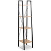 4 Tier Ladder Bar Shelf Storage Shelving Unit Bookcase Corner Rack Display Stand