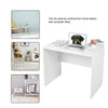 White Gloss Compact PC Computer Desk Home Office Study Workstation Laptop Table