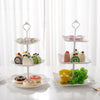 3 Tier Cake Stand Afternoon Tea Wedding Party Plates Tableware Vintage Embossed