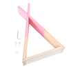 Wooden Triangle Wall Mounted Shelf Display Hanging Rack Storage Kids Room Decor