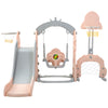 Toddler Climber Slide Play Swing Set for Kids Indoor/Outdoor Playground Toy Pink