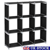 9 Cube Shelving Unit Stand Organizer Display Storage Wooden Shelf Home Office