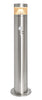 PIR LED Bollard Garden Lamp Post Stainless Steel Outdoor Motion Sensor Light
