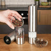 2PCS Electric Salt and Pepper Grinder Set Shaker Mills Adjustable Coarseness Set