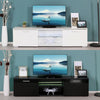 Modern TV Unit Cabinet Stand High Gloss Doors 160cm with LED Lights Drawers