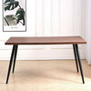 Industrial Dining Table Kitchen Dinner Table Desk with Black Oblique Metal Legs