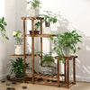 Strong 5 Tier Wooden Plant Stand Flower Pot Storage Rack Indoor Garden Bedroom