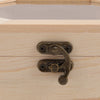 Octagon Shape Wood Earrings Ring Jewelry Storage Box Wedding Gift Case Glass Top