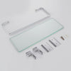 Alu Bath Showering Shelf Storage Rack Glass Corner Wall Holder Caddy Organizers