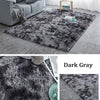 Large Fluffy Carpet SHAGGY Tie-dye Rugs Living Room Bedroom Floor Soft Mat -