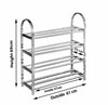 Rack Storage Shoe Organizer Shelf 4 Tier Cabinet metal Home Space Shoes