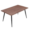 Industrial Dining Table Kitchen Dinner Table Desk with Black Oblique Metal Legs